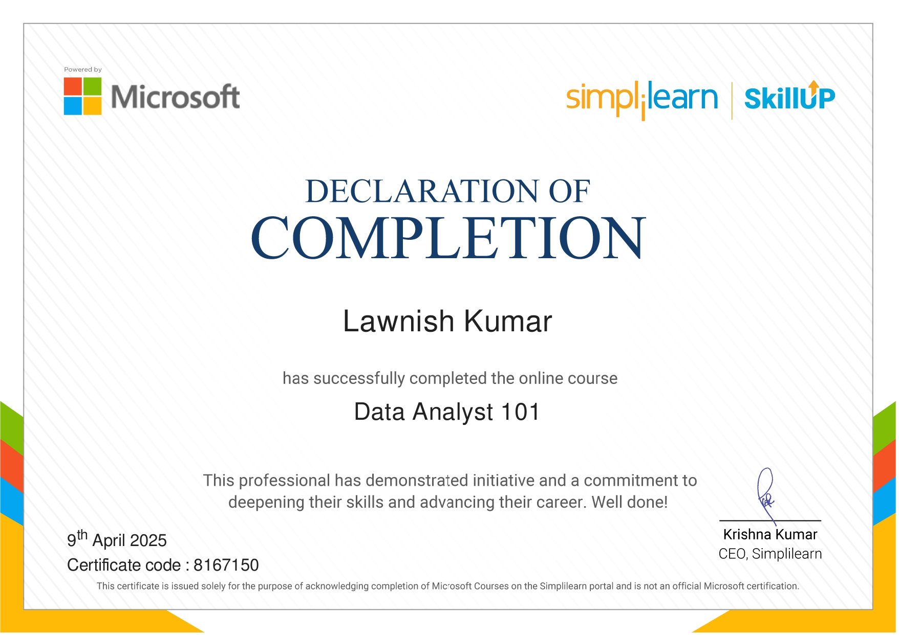 SQL Advanced Certificate